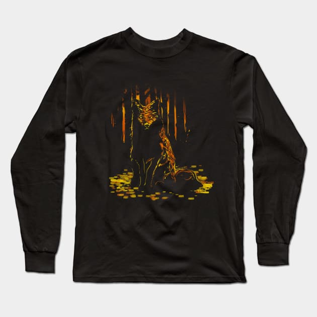 creature of the night Long Sleeve T-Shirt by kharmazero